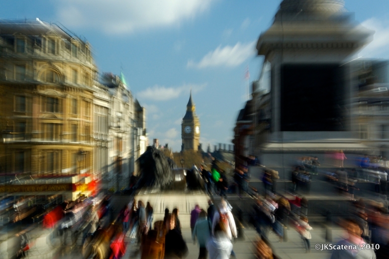 London: Trafalgar Sq & Big Ben, Zooming London: Trafalgar Sq & Big Ben, Zooming